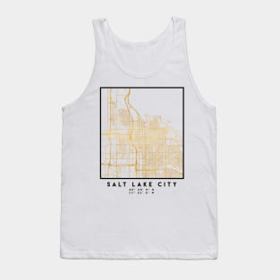 SALT LAKE CITY UTAH CITY STREET MAP ART Tank Top